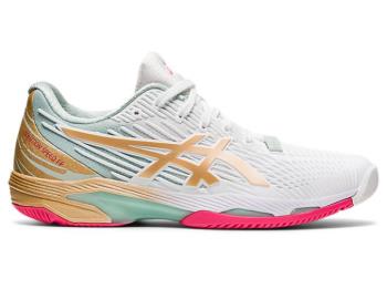 Asics Dam Tennisskor SOLUTION SPEED FF 2 L.E. Vita/Guld